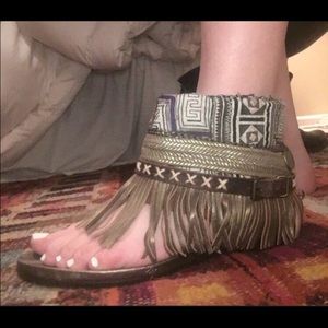 Emonk Ibiza Boho Fringe Sandals